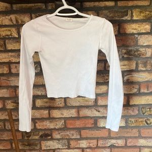 Brandy Melville White Long Sleeve Top